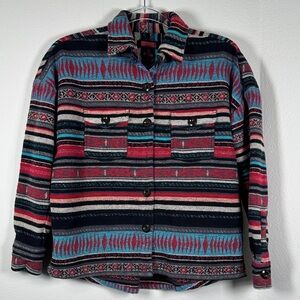 Rock & Roll Denim Southwestern Aztec Print Jacket Women’s S Western Boho